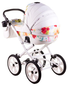 Универсальная коляска Adamex Sofia Кожа 100% 2 в 1, ретро
