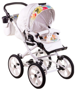 Универсальная коляска Adamex Sofia Кожа 100% 2 в 1, ретро