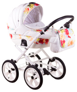 Универсальная коляска Adamex Sofia Кожа 100% 2 в 1, ретро
