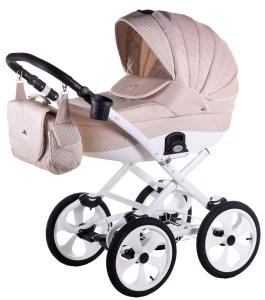 Универсальная коляска Adamex Sofia Кожа 50% 2 в 1, ретро