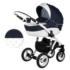 Коляска универсальная Adamex Aspena Кожа 2 в 1