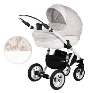 Коляска универсальная Adamex Aspena Кожа 2 в 1