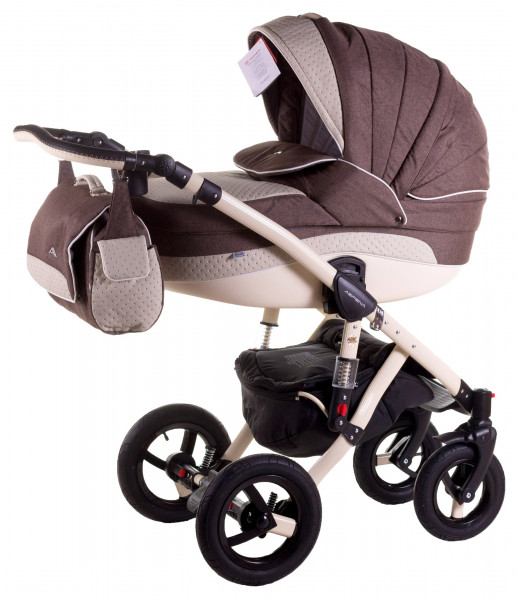 Коляска универсальная Adamex Aspena Кожа 2 в 1