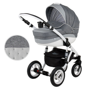 Коляска универсальная Adamex Aspena Кожа 2 в 1