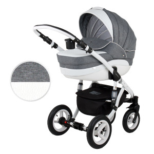 Коляска универсальная Adamex Aspena Кожа 2 в 1