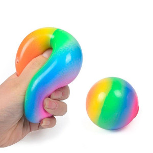 Игрушка - антистресс Essa Toys Радужный мячик, сквиш