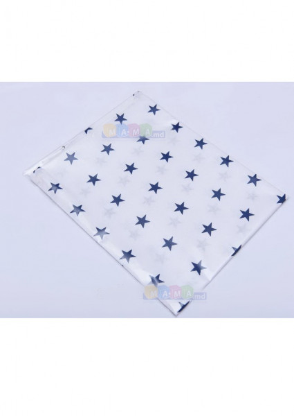 Наволочка детская ASIK 40х60см Звездочки, синие на белом