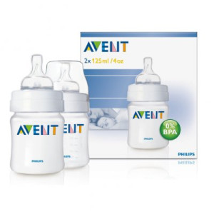 Бутылочки Phillips AVENT Advanced Classic, антиколиковые, 0m+, 125мл, 2шт.