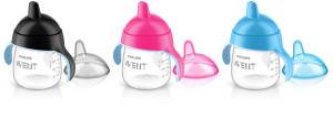 Поильник Philips AVENT, твердый носик, чашка - непроливайка, с ручками, 260 мл, 1 шт.