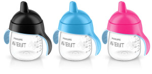 Поильник Philips AVENT, твердый носик, чашка - непроливайка, с ручками, 260 мл, 1 шт.