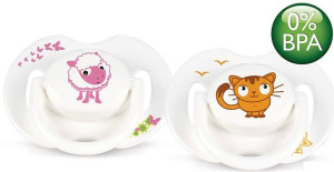 Пустышка Phillips AVENT Classic Animal, силиконовая, ортодонтическая, 6m+, 2шт.