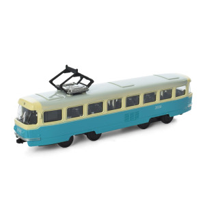 Трамвай АвтоСвит AS-1830, металлический, инерционный, 16,5 см