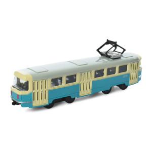 Трамвай АвтоСвит AS-1830, металлический, инерционный, 16,5 см