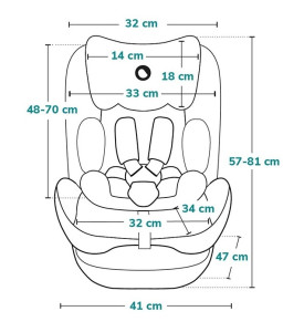 Автокресло Lionelo Neal, ISOFIX, группа 2/3, от 15 до 36кг