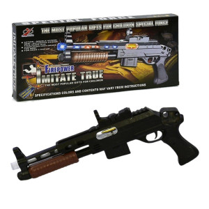 Автомат детский Essa Toys FirePower, со звуком и светом, 40см