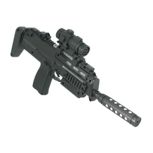 Автомат детский Essa Toys FirePower, с глушителем, со светом и звуком, 39см