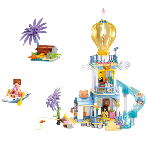 Конструктор детский SLUBAN Girls Dream Замок с горкой, 404 детали