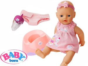 Кукла Zapf Creation My little Baby Born Bathing Fun + potty - Первое купание + горшок, 32 см
