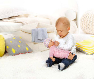 Кукла Zapf Creation My little Baby Born Super soft - Супер мягкая, с переноской и одеялом, 42 см