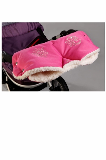 Муфта зимняя для коляски (санок) с прихватками BabyBreeze Снежинка, на овчине