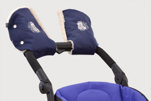 Рукавички для коляски (санок) с прихватками BabyBreeze, на овчине