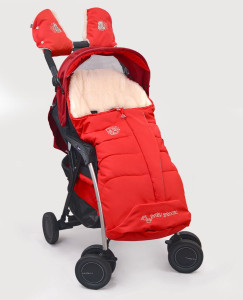 Рукавички для коляски (санок) с прихватками BabyBreeze, на овчине