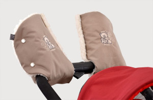 Рукавички для коляски (санок) с прихватками BabyBreeze, на овчине