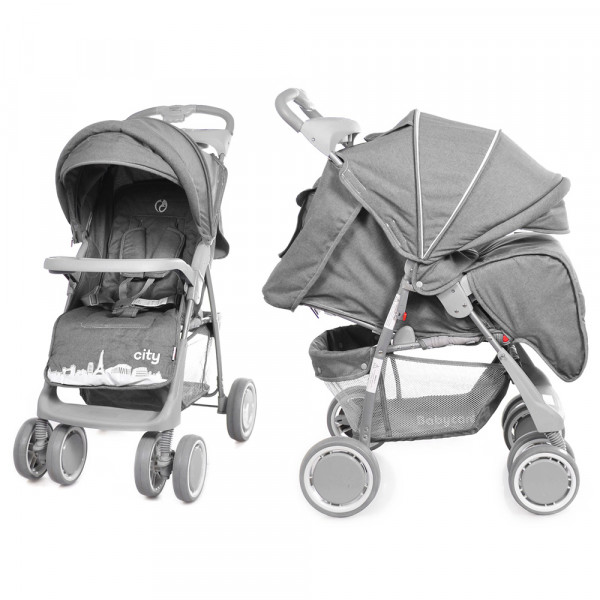 Прогулочная коляска трость BabyCare City BC-5201, лен