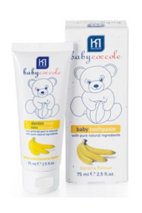 Зубная паста BabyCoccole Банан, 75 мл, детская