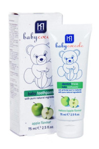 Зубная паста BabyCoccole Яблоко, 75 мл, детская