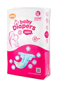 Подгузники HONEST GOODS Baby Diapers Mini №2 (3-8 кг), 52шт.