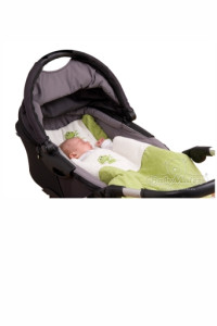 Комплект в коляску махровый Baby Matex Frotti Лягушка, набор: одеяло, подушка, наволочка, пододеяльник