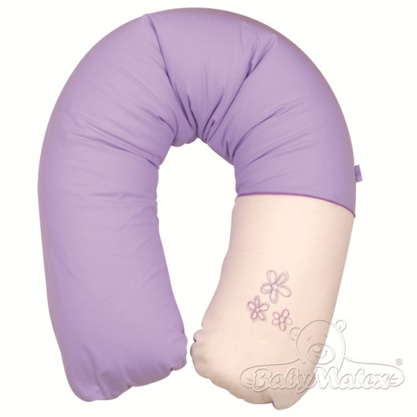 Подушка для беременных BabyMatex Relax Teddy, для кормления, с микро гранулами и хлопковой наволочкой на молнии