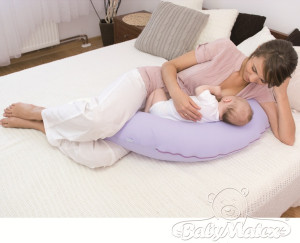 Подушка для беременных BabyMatex Relax Teddy, для кормления, с микро гранулами и хлопковой наволочкой на молнии