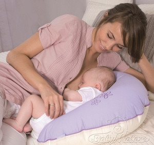 Подушка для беременных BabyMatex Relax Teddy, для кормления, с микро гранулами и хлопковой наволочкой на молнии