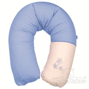 Подушка для беременных BabyMatex Relax Teddy, для кормления, с микро гранулами и хлопковой наволочкой на молнии