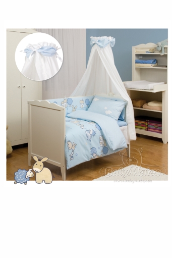 Комплект постельный Baby Matex Blue Farm 2 элемента, набор: пододеяльник, наволочка