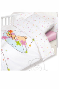 Комплект постельный Baby Matex Sleeping Bear 2 элемента, набор: пододеяльник, наволочка
