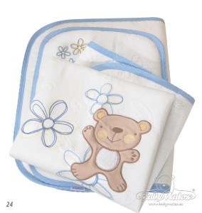 Комплект в коляску хлопковый Baby Matex TEDDY, набор: одеяло, подушка, покрывало с карманом