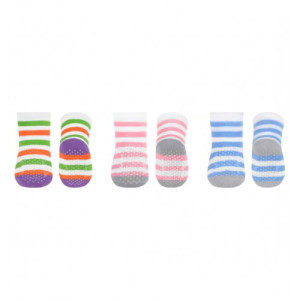 Детские махровые носочки BabyOno, с тормозами, 3 пары, 6-12 м