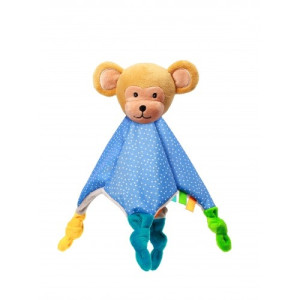 Игрушка-обнимашка плюшевая BabyOno Обезьянка Эрик, с прорезывателем