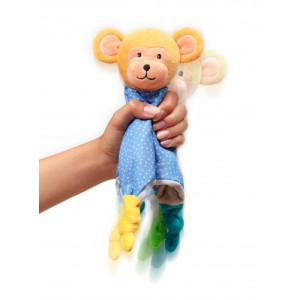 Игрушка-обнимашка плюшевая BabyOno Обезьянка Эрик, с прорезывателем