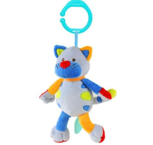 Игрушка плюшевая BabyOno Добродушный Котенок, подвеска