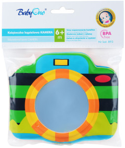 Книжка мягкая BabyOno Камера, с пищалкой