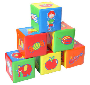 Кубики развивающие BabyOno, мягкие, 6шт.