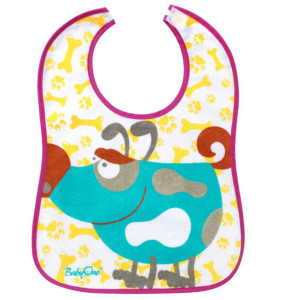 Нагрудник BabyOno Большой, махровый, слюнявчик на липучке
