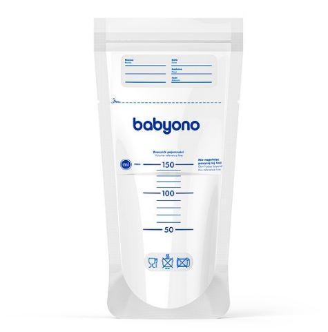 Пакеты для хранения грудного молока BabyOno, 100 мл, 20 шт.