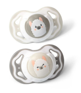 Пустышка симметричная BabyOno Коала, силикон, 6-18m, 2шт.