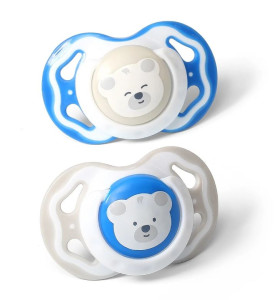 Пустышка симметричная BabyOno Коала, силикон, 6-18m, 2шт.