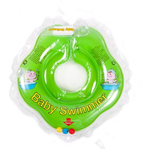 Круг BabySwimmer, для купания новорожденных, Baby Swimmer, салатовый